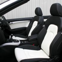 Audi a5 cab s-line black  white leather 004