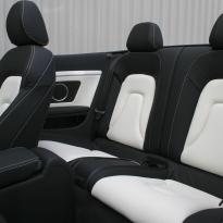 Audi a5 cab s-line black  white leather 006