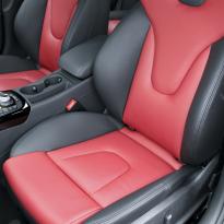 Audi s4 saloon nl b8 black nappa leather with dark red nappa inserts 003