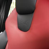 Audi s4 saloon nl b8 black nappa leather with dark red nappa inserts 006