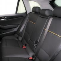 Bmw e84 x1 se black leather with yellow piping 004