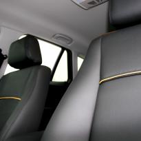 Bmw e84 x1 se black leather with yellow piping 008
