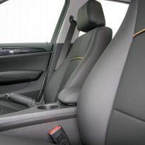 Bmw e84 x1 se black leather with yellow piping 009
