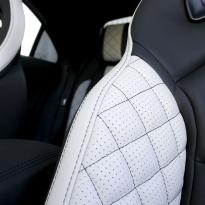 Merc 117 cla 45 amg black nappa with portland grey quilted sections 008
