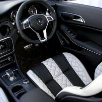 Merc 117 cla 45 amg black nappa with portland grey quilted sections 013