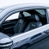 Vw beetle sport black with silver stitching 002