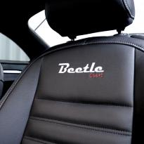 Vw beetle sport black with silver stitching 006