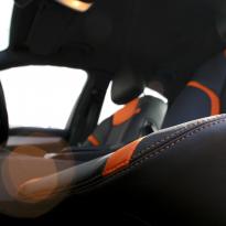 Mercedes 204 C-Class Sport Black Leather With Orange Sections & Stitching 8