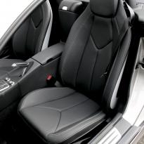 Merc 171 slk roadster black with silver stitching 003