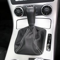 Roadster black leather white stitching 10