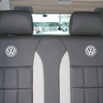Volkswagen california campervan grey leather with perforated inserts 028