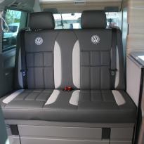 Volkswagen california campervan grey leather with perforated inserts 031