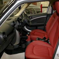 Mini clubman red leather seats 6