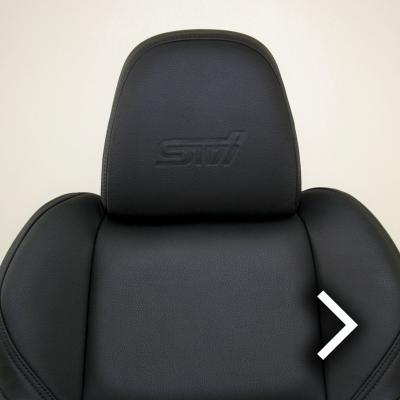 Subaru wr sti black leather seat