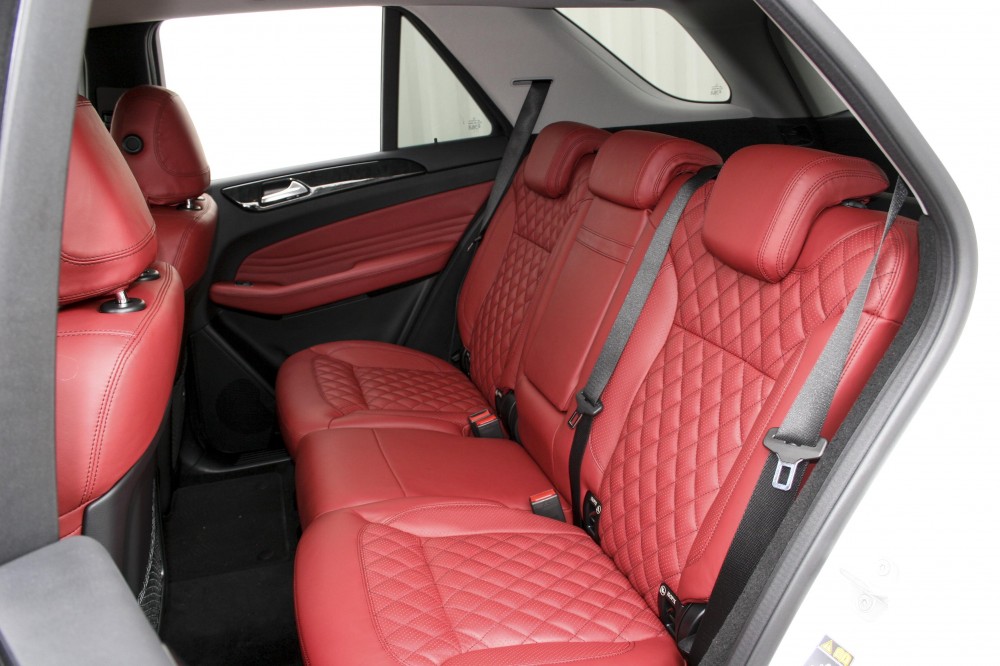 Mercedes 166 ML Sport Dark Red Nappa Quilted With Black Stitching