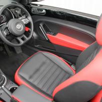 Beetle cabriolet design black with red outer boarders(5)