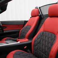 Bmw e89 z4 roadster black with quilted red inserts(3)
