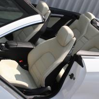 Mercedes benz e-class cabriolet sport dakota grain leather in lemon yellow(2)