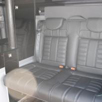 Vw t5 van with rib 11z rear seat black with purple and green stitch(5)