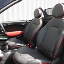 Mini r59 roadster spt lounge black with red piping(4)