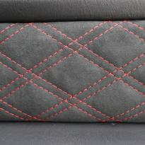 Mercedes benz g wagon classic red nappa leather and black alcantara inserts with bespoke quilting(47)